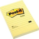 POST-IT PODLOŽKA, ŽLTÁ, 102 X 152 MM, RULED, 100 SAMOLEPIACÍCH PODLOŽKOV