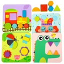 TOOKY TOY Puzzle 4v1 Puzzle Montessori bloky