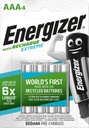 4x AAA HR03 ENERGIZER NiMH 800 mAh batérie