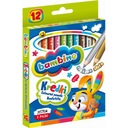 Bambino pastelky drevené 12k hrubé