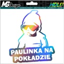 Nálepka na okno PAULINKA ON BOARD HOLOGRAM