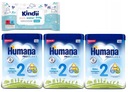 HUMANA 2 HMO NÁSLEDNÉ MLIEKO 6m+ 3x750g + Utierky