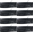 Káblová klávesnica Logitech K120 čierna x8