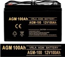 AGM BATÉRIA 12V 100Ah NÚDZOVÉ NAPÁJANIE OC UPS