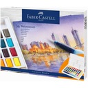 FABER CASTELL akvarelové farby v kockách, 36 farieb