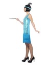 OUTFIT FLAPPER FLAPPER MODRÉ RETRO FILTRY S