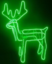 NOVINKA! VEĽKÝ SOB LED 3D 125CM XXL NEON ZELENÁ