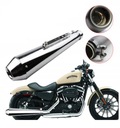 Koncovka výfuku Dniepr K750 Ural MW CIGAR Stainless Steel CHROME