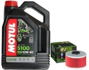 HF144 SADA FILTRA OIL MOTUL 5100 10W40 4L YAMAHA YX600 RADIAN 86-90