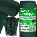 TIENIACA SIEŤ 1,5x25m MASKÁCIA 140g/m2 PLOTOVÁ KRYTKA PLOT UV5%