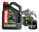 SADA OLEJOV MOTUL 5100 10W40 4L HF303 DENSO KAWASAKI ER500 ER-5 96-06 EN500