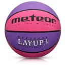 Basketbalová lopta Meteor LayUp 3 ružová a fialová 07081 3