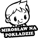 Nálepka MIROSŁAW V AUTE 18x15 farieb