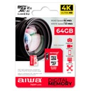 PAMÄŤOVÁ KARTA MICRO SDXC 64GB C10 AIWA + ADAPTÉR