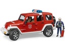 Bruder 02528 Jeep Wrangler hasičský zbor s figúrkou