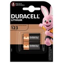 2x BATÉRIA DURACELL CR123 DL123 CR123A 123 FOTO