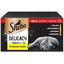 SHEBA Delicacy hydinové príchute v želé 80x85g