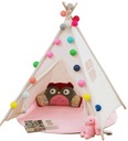 STANOVÝ INDICKÝ DOMČEK PRE DETI TEEPEE WIGWAM 90CM