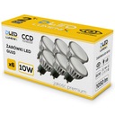 6x GU10 LED žiarovka 10W 230V stmievateľná DIM Stud