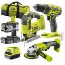 Ryobi Drill Bruska priamočiara píla 2xAku BAG