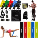 SET ODPOROVÝCH NÁVODÍK NA CVIČENIE MINI BAND Fitness Gumičky + držadlá