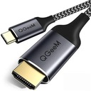 Kábel USB C do HDMI / USB C do HDMI QGeeM 1,8 m