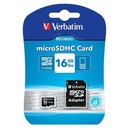 VERBATIM MICRO SECURE DIGITÁLNA PAMÄŤOVÁ KARTA 16GB