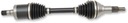 SHAFT EPI WE383036 CAN-AM 1000 OUTLANDER 6x6 15-18