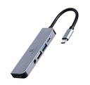 HUB adaptér USB-C 5v1 PD HDMI Audio USB 3.1 USB 2