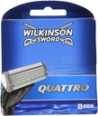 Wilkinson Sword Quattro Náhradné čepele Náplň 8 kusov