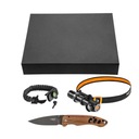 DARČEKOVÝ SÚPRAVA survival KNIFE baterka NEO band