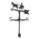 Weather Vane Garden Stake Farm Scene Wind Carriage