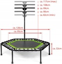 SportPlus fitness trampolína 110cm S RÚČKOU