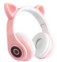 DETSKÉ BLUETOOTH LED SLÚCHADLÁ CAT EAR EAR