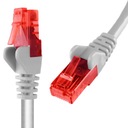 Kábel RJ45 CAT 6 U/UTP AWG24, biely, 7,5 m