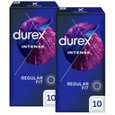 DUREX INTENSE rebrované kondómy so stimulačnými cvočkami 20 ks.