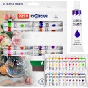 Easy Creative Acrylic Paints 24 farieb 12ml