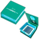 FALOŠNÉ RIASY Rarity Baby Blue Fluo Lashes curl C | 0,07 mm | 6-13 mm MIX