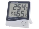 HYGROMETER C/F METEOSTANICA + HODINY NA BATÉRIU