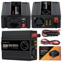 Konvertor 12v 230v auto 24v napätie 600W 12220 USB Manta MPI300M