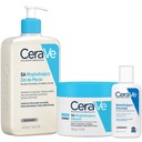 CeraVe Smoothing Set SA čistiaci gél 473 ml, balzam na drsnú pokožku 340 g