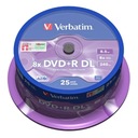 VERBATIM DVD+R DL 8,5GB 25 ks AZO W-wa MKM-003