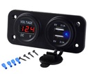 NABÍJAČKA DO AUTO PRE ĽAHŠIE ZÁSUVKY 2XUSB DVA PORTY VOLTMETER