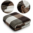 Deka 200x220 Fluffy Embossed Microfiber Ivana Stripes for Post