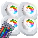 4x HALOGÉNOVÁ LAMPA RGB LED ŽIAROVKA + DIAĽKOVÉ OVLÁDANIE