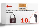 Zámok zinkový LOB KZ50 + 10 kľúčov BIG KEY