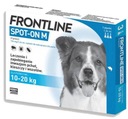 FRONTLINE Spot On pre psov 10-20kg balenie 3 pipety