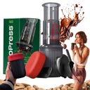 AEROPRESS KÁVOVAR S FILTRAMI 237ML 20 FILTROV ČIERNY hrnček/puzdro