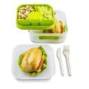 LUNCHBOX BRANQ BOX + príbor 1,6l zelený