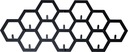 Vešiak 3D HEX Honeycombs Metal Strong Black